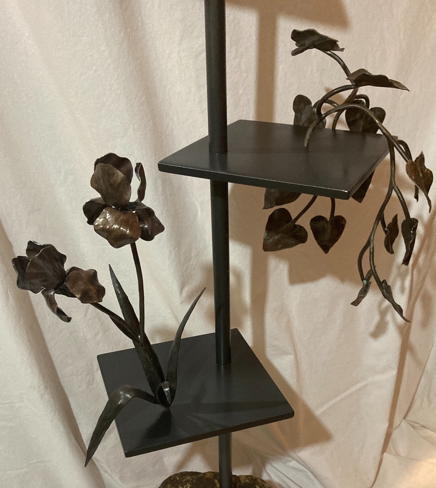 Iris and Marbled Pothos